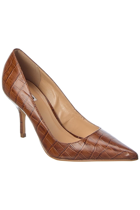 Bold Leather Pump, 40, Beige