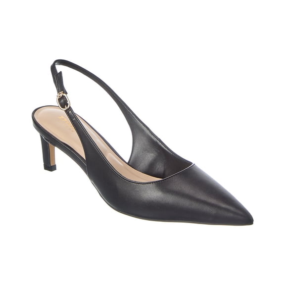 Dune London Celinna Leather Slingback Pump, 39, Black