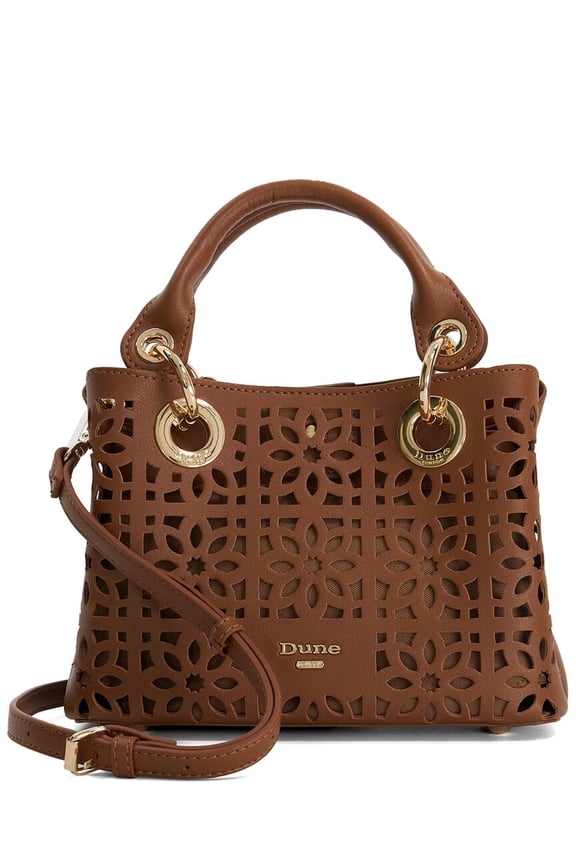 Diddydelaser Mini Laser Cut Tote, Brown