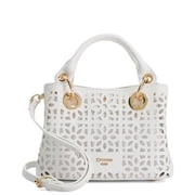 Dune London Diddydelaser Mini Laser Cut Tote, White