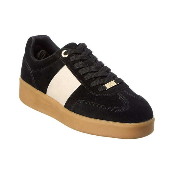 Dune London Enticing Suede Sneaker, 40/10, Black