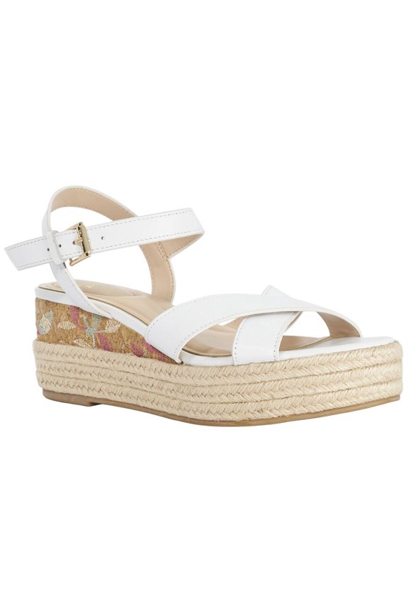 Kalmias Leather Wedge, 39, White