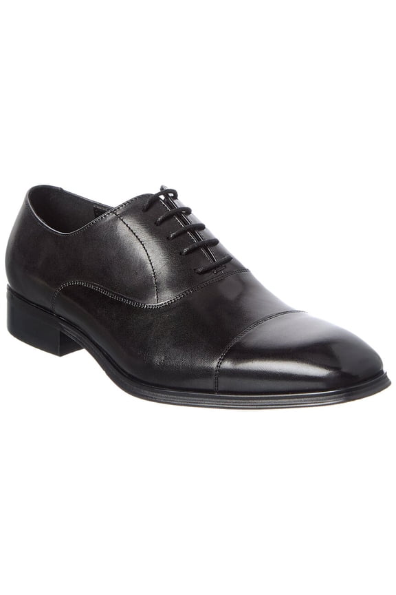 Leather Oxford, 41/8, Black