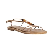 Dune London Lemnos Leather Sandal, 39, Beige