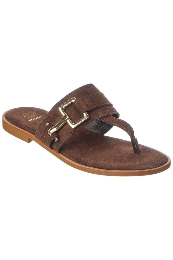 Lotica Suede Sandal, 39, Brown