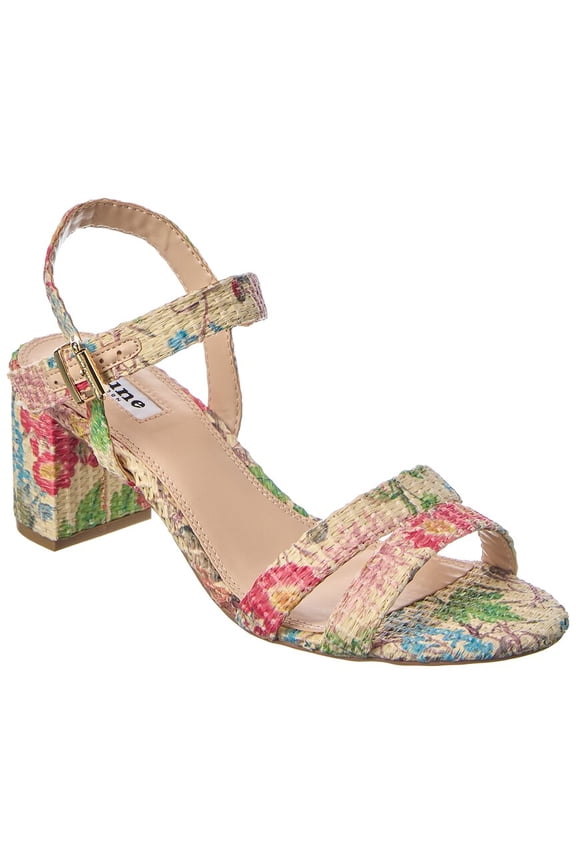 Merisa Raffia Heeled Sandal, 36, Beige