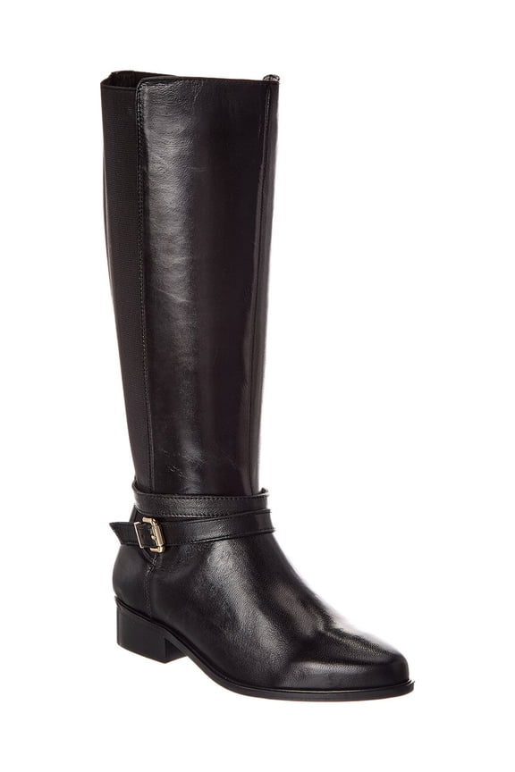 Teine Leather Boot, 38/8, Black