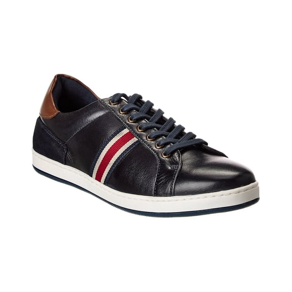 Dune London Tomer Leather & Suede Sneaker, 44-11, Blue