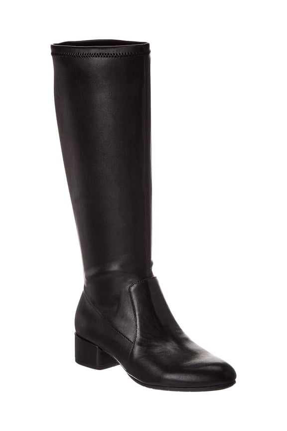 Topsy Leather Boot, 39/9, Black