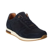 Dune London Trilogy Suede & Leather Sneaker, 41, Navy