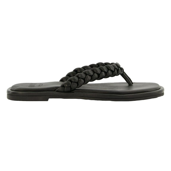 Dune London Womens Loxx Plaited Leather Toe Post Flat Sandals