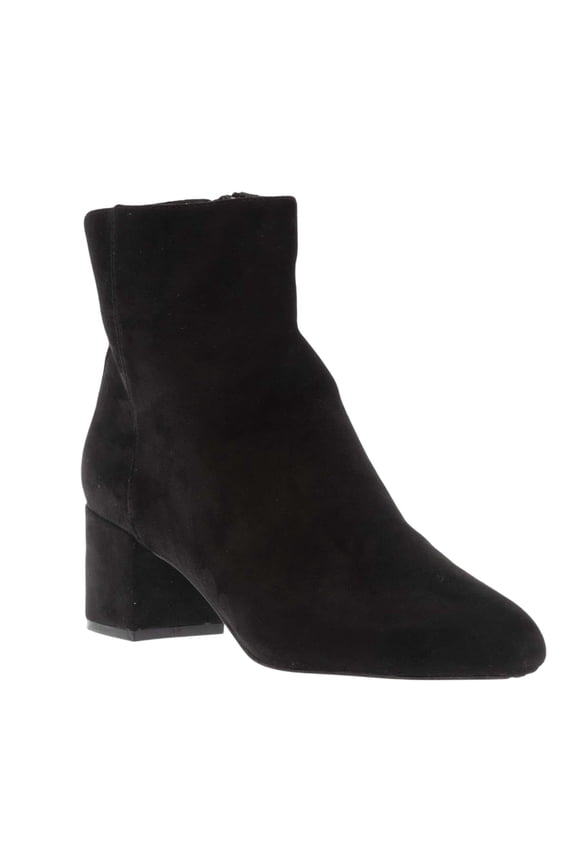 Womens Suede Block Heel Ankle Boots