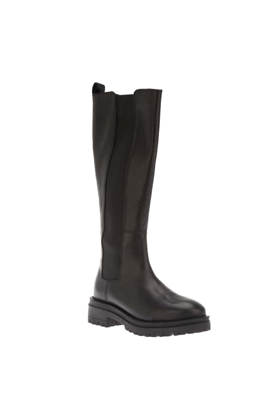 Womens Tenley Leather Elasticated Knee-High Boots