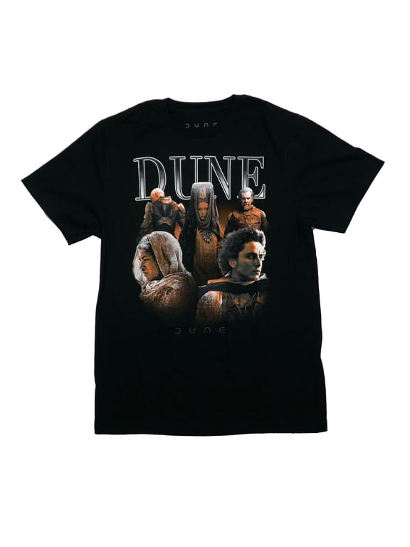 Dune Mens T-Shirt - Distressed Movie Cast Image (X-Large)