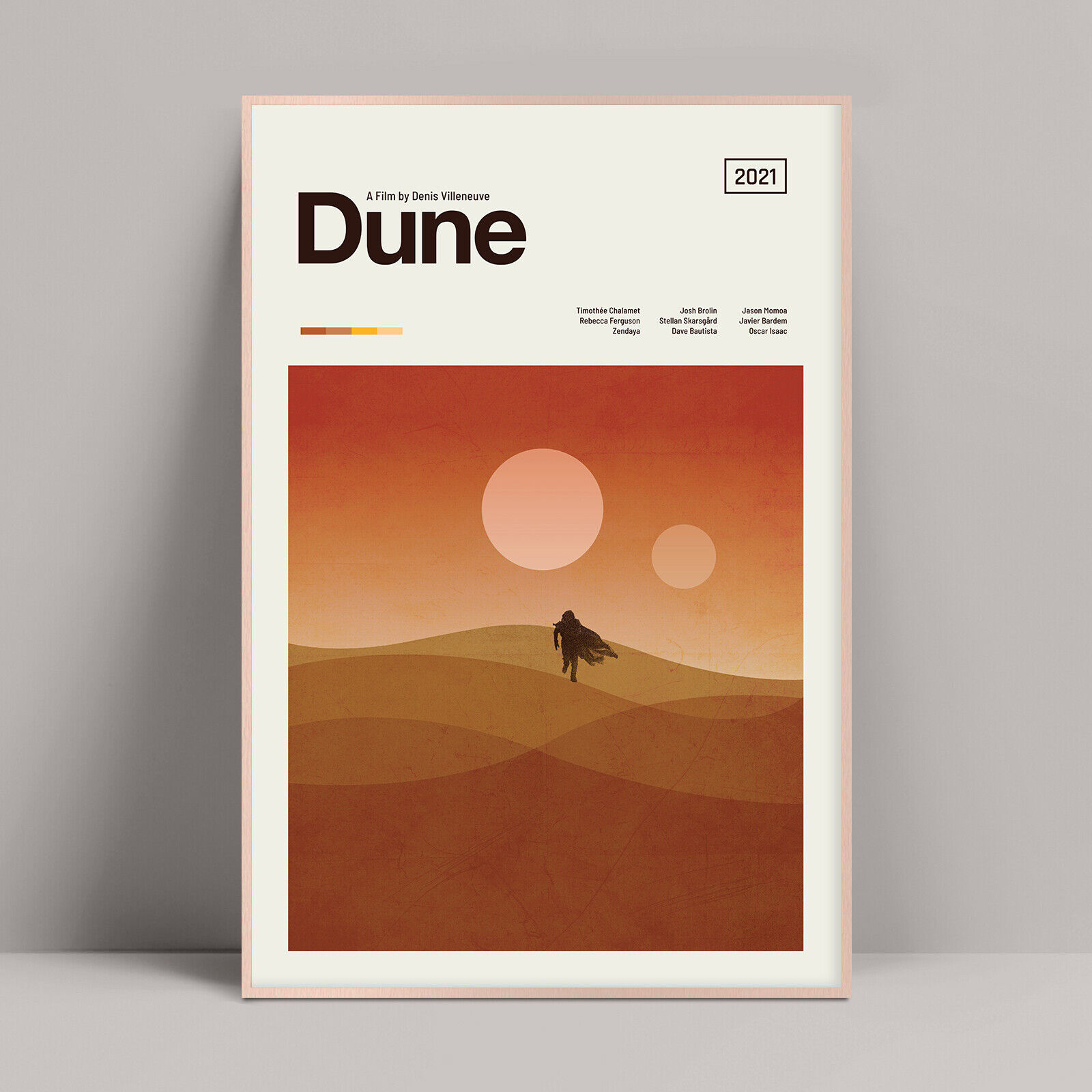 Dune - Minimalist Movie Poster, Timothée Chalamet, Zendaya, Dune Movie ...