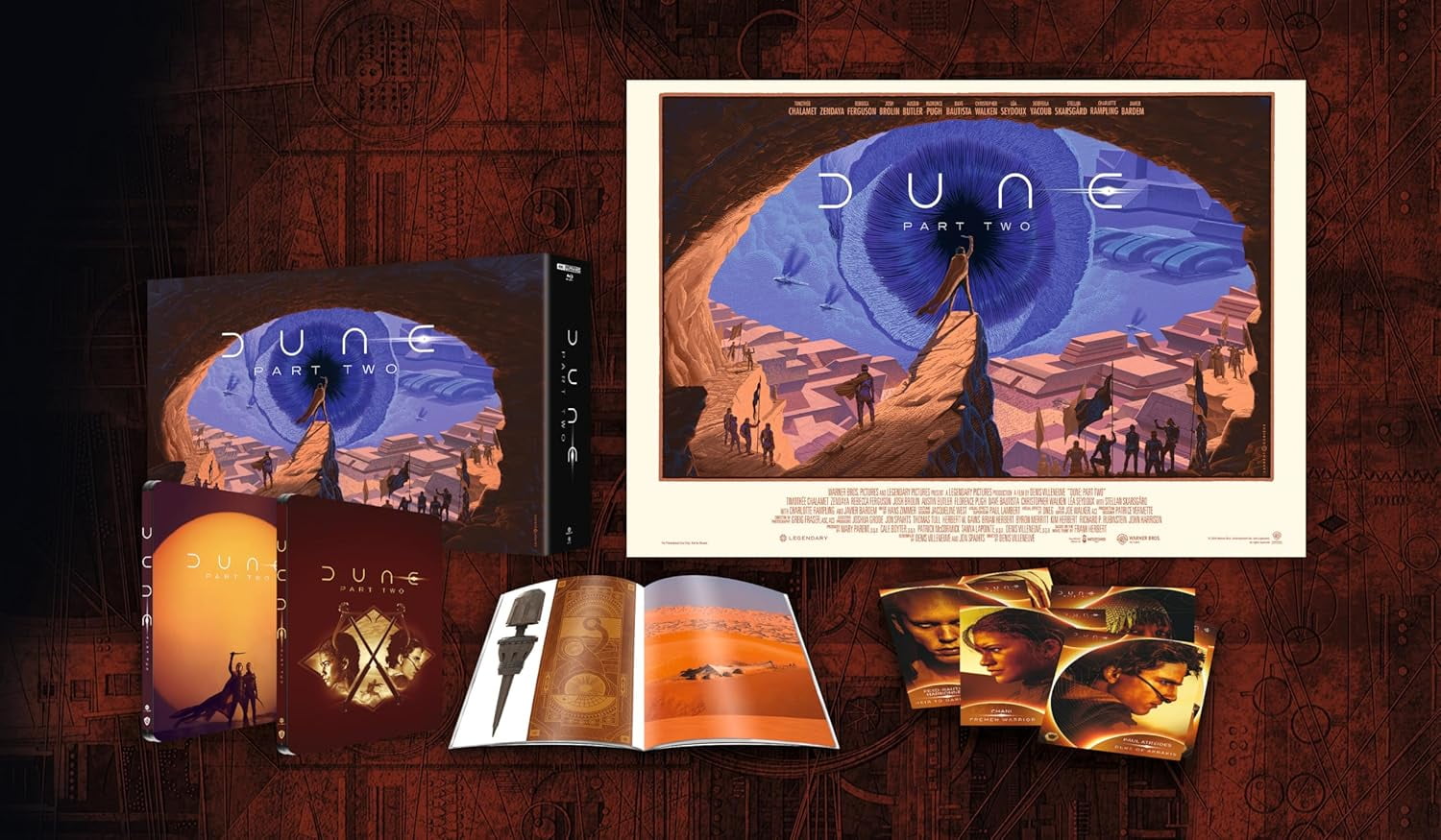 Dune: Part Two Limited Double SteelBook Collector's Edition 4K Ultra HD + Blu-ray Region Free Limited to 2,000 copies Individual Numbers