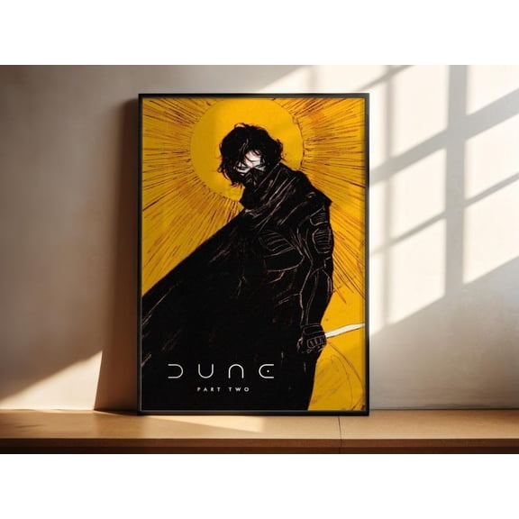 Dune Part Two Movie Poster | Epic Sci-Fi Film Wall Art | Arrakis Saga Poster | Movie Room Decor | Cinematic Wall Art 12x18 UNFRAMED
