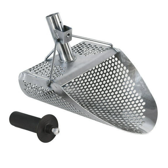 Dune Scoops Kraken 11" x 8" Stainless Steel Metal Detector Sand Scoop w/ 2 mount holes