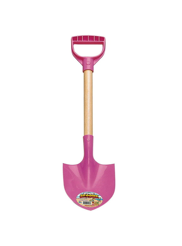 Dune Spoons Beach Diggers - Plastic Kid Shovels for Sand or Snow - Pink