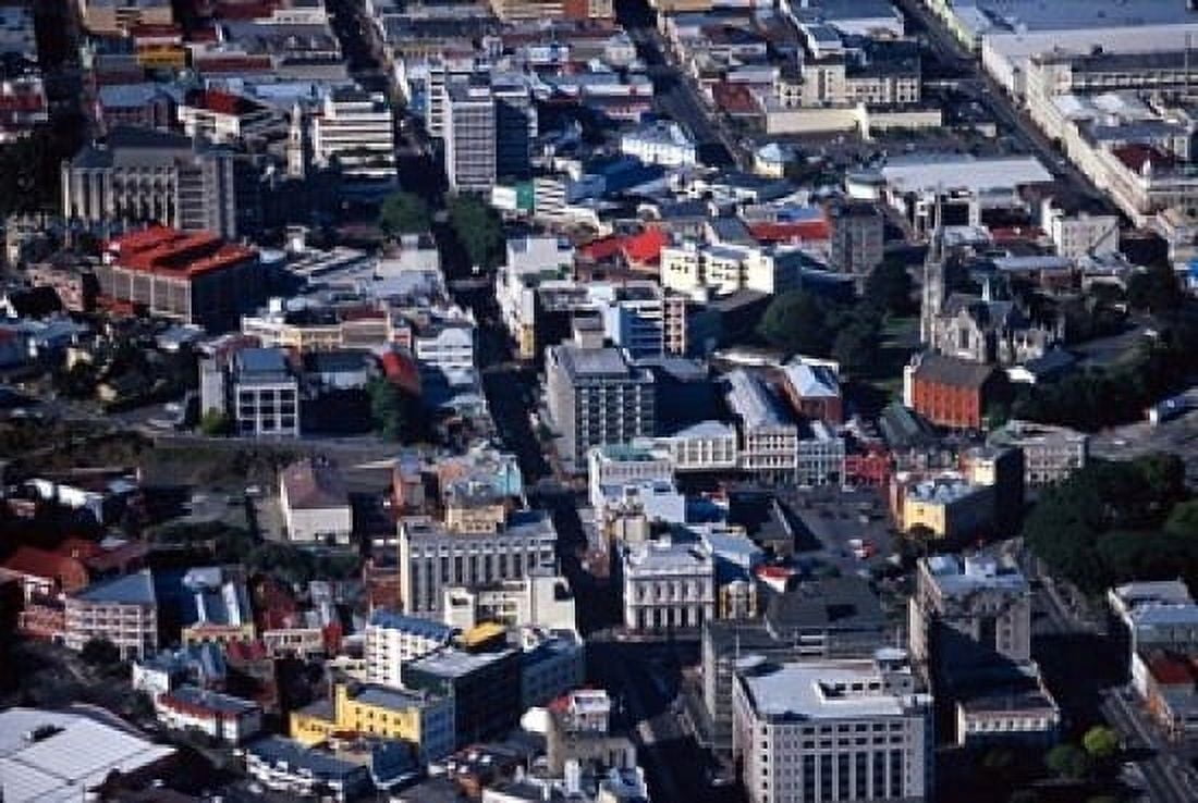 Dunedin City New Zealand Canvas Art - David Wall DanitaDelimont (18 x 12)