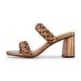 thumbnail image 1 of Dunes + CUSHIONAIRE Technology Women's Iris braided Heel Sandal +Memory Foam and Wide Widths Available, Bronze 6.5 W, 1 of 5