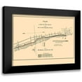 thumbnail image 1 of Duney 18x15 Black Modern Framed Museum Art Print Titled - St Augustine, Fort Marion, Sea Wall Florida, 1 of 5