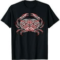 thumbnail image 1 of Dungeness Crab Fisherman Northwest Art Native American T-Shirt, 1 of 4