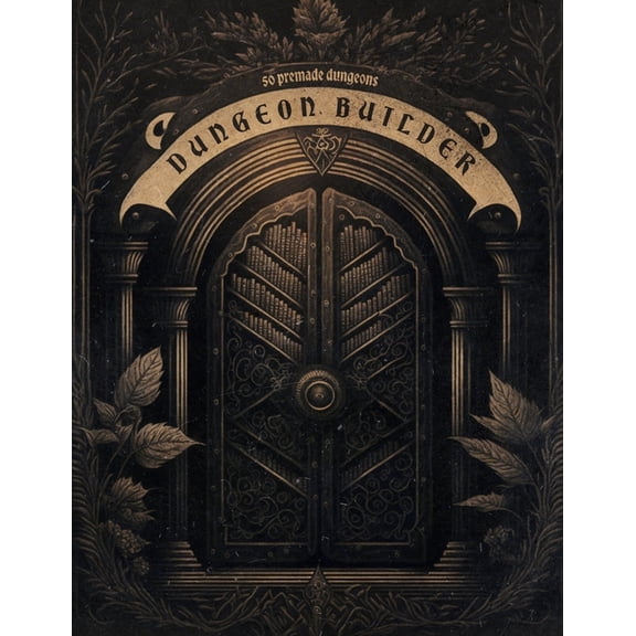 Dungeon Builder: Dungeon Builder: Dungeon Maker with 50 Premade Dungeon Maps for Tabletop Roleplaying Games. (Paperback)