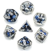 Dungeon Craft Grey Spherule Dice, Set of 7 Polyhedral Dice, Suitable for Role Playing