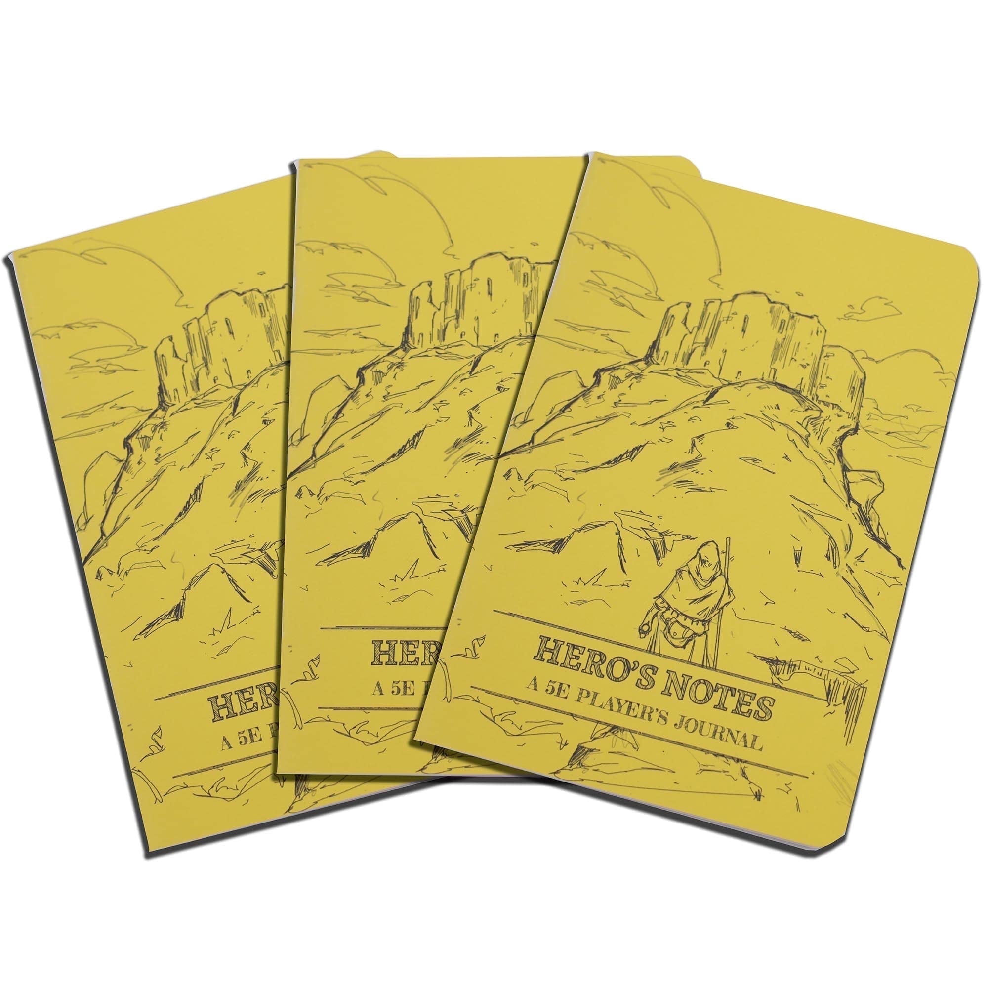 1985 Games Players DND Notebook Character Journal Yellow