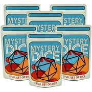 Dungeon Craft Mystery Dice, Set of 7 Polyhedral Dice, Wide Range of Patterns, Gaming Dice, Suitable for Role Playing, Table Games (Pack of 6)