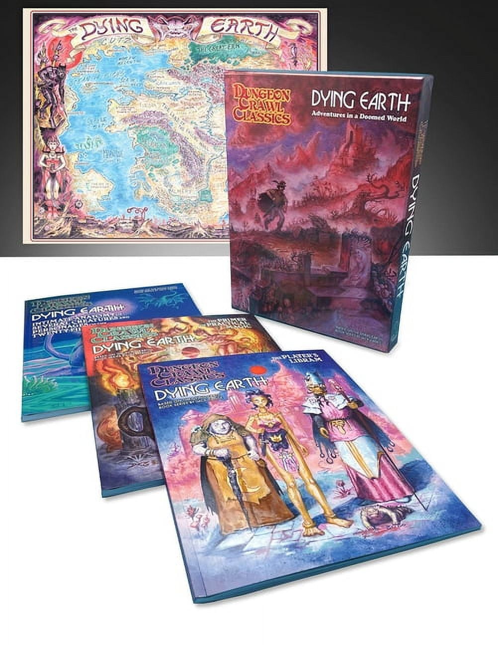 Dungeon Crawl Classics: Dying Earth Boxed Set - Contains 3 RPG Books, Map, Roleplaying Adventures In A Doomed World