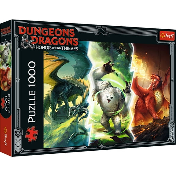 Trefl Red 1000 Piece Puzzle - Dungeons  Dragons - Legendary Monsters of Faerun
