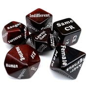 Dungeon Helper Dice Character Creator Dungeon Master NPC Character Randomizer 6 Dice Set Tabletop Role-Playing Games Compatible w/ D&D Dungeons and Dragons Other TTRPG Instant Roll Game Master DM GM