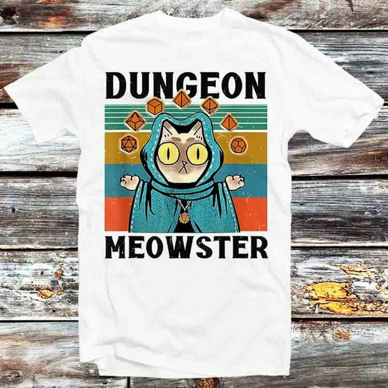 Dungeon Meowster Funny Nerdy Gamer Cat D20 Rpg T-Shirt Dungeon Meowster Funny Nerdy Gamer Cat D20 Rpg T-Shirt