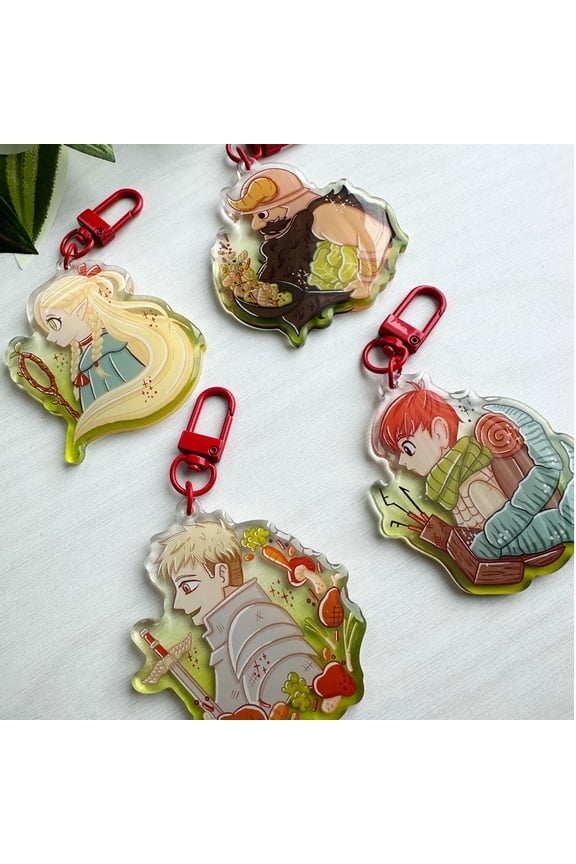 Dungeon Meshi acrylic keychain, random 1pc