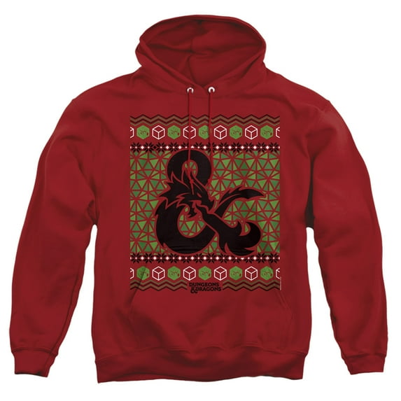 Dungeons And Dragons Ampersand Logo Ugly Christmas Unisex Adult Pull-Over Hoodie