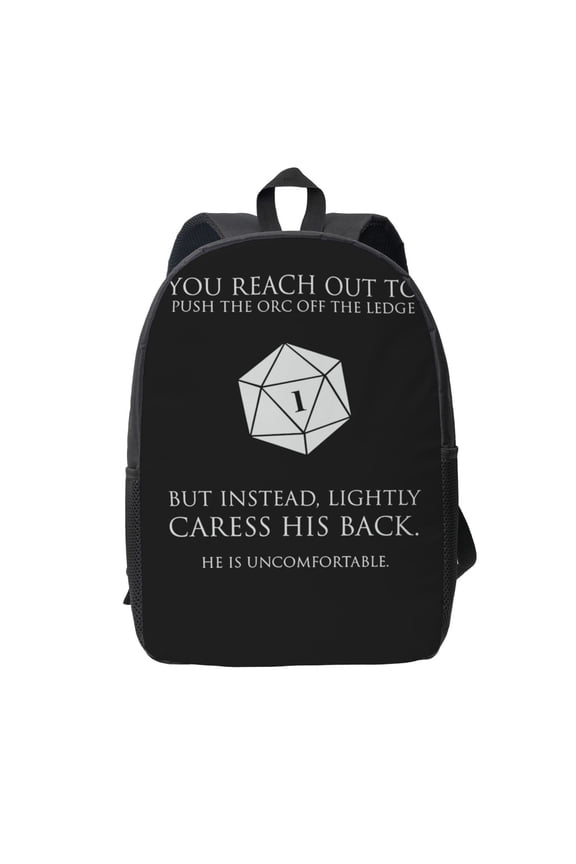 Dungeons And Dragons Backpack Simple Lightweight Backpack Fashion Travel Backpack Laptop Backpack 17 Inch