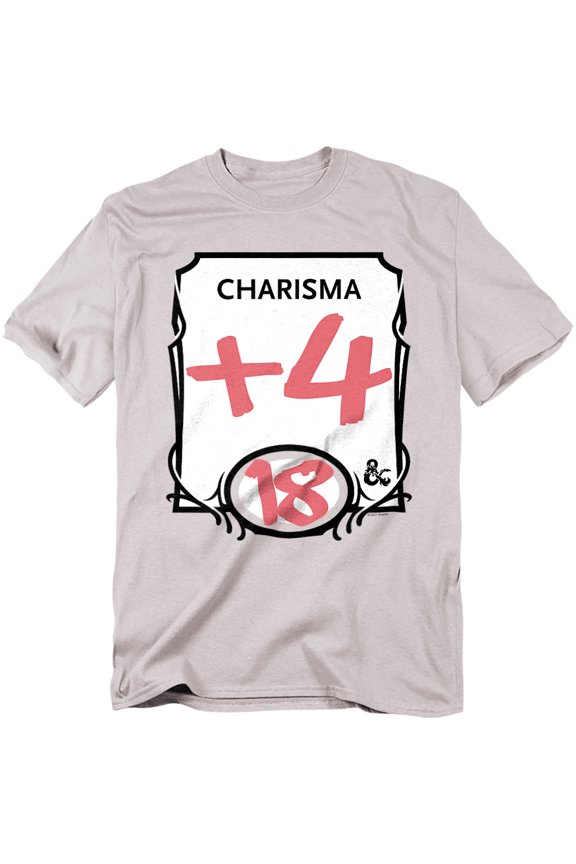 Dungeons And Dragons Charisma Unisex Adult T Shirt For Men And Women