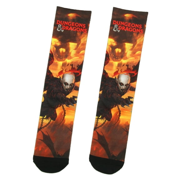 Dungeons And Dragons D&D Baldur's Gate Descent Into Avernus Zariel Sublimation Crew Socks