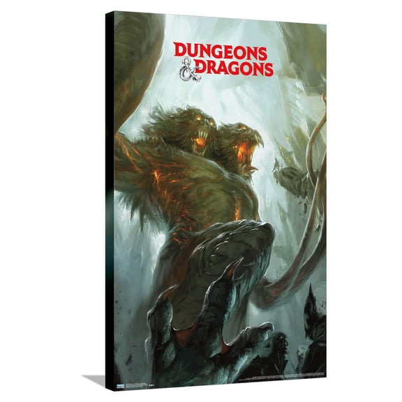 Dungeons And Dragons - Demogorgon Canvas Wall Poster, 22.375" x 34"