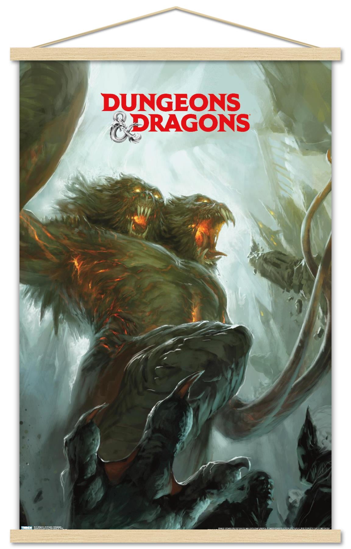 Dungeons And Dragons - Demogorgon Wall Poster with Magnetic Frame, 22.375" x 34"