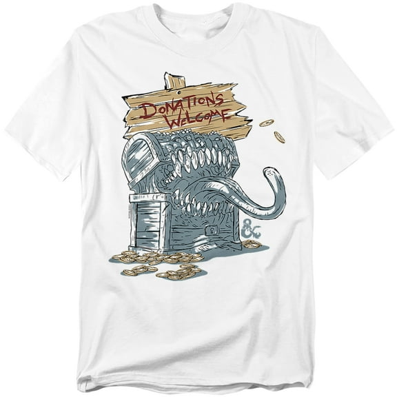 Dungeons And Dragons Rogue T-Shirt Donations Welcome Mimic Unisex Graphic Tee For Men & Women
