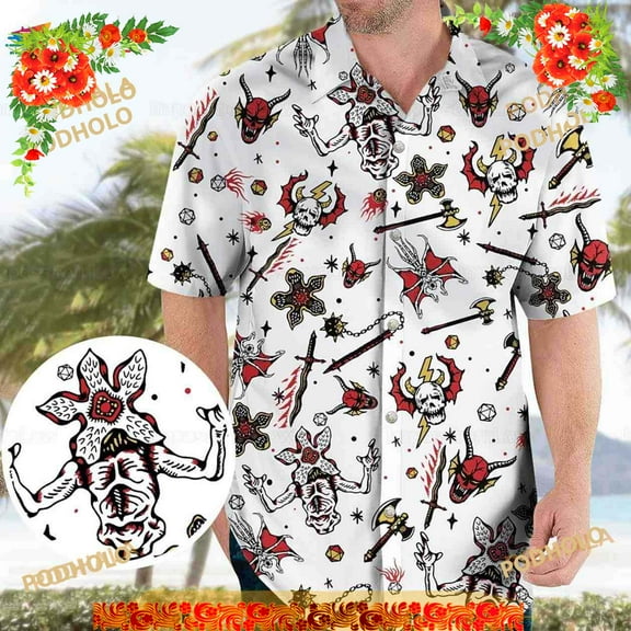 Dungeons And Dragons Hawaiian Shirt, Dnd Shirt, Stranger Shirt