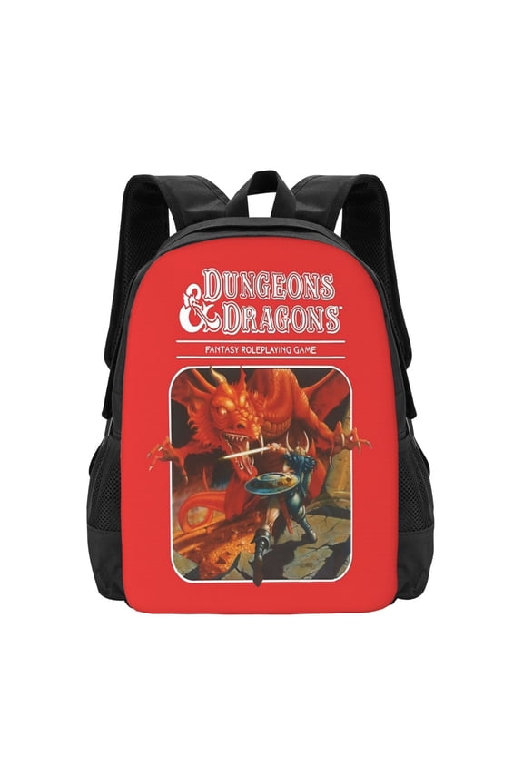Dungeons And Dragons Merchandise Backpack Fashion Travel Backpack Laptop Backpack 16ch Simple And Large Capacity