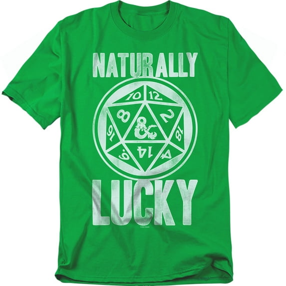 Dungeons Dragons Natural Luck T-Shirt Natural Luck Unisex Graphic Tee For Men & Women
