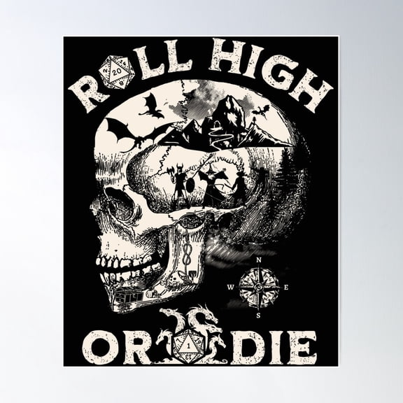 Dungeons And Dragons Poster Wall Art, Modern Wall Decor For Living Room Bedroom, 24x36 UNFRAMED