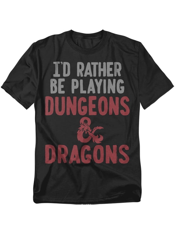 Dungeons And Dragons T-Shirt Rather Be Playing Dd Unisex Graphic Tee for Men & Women