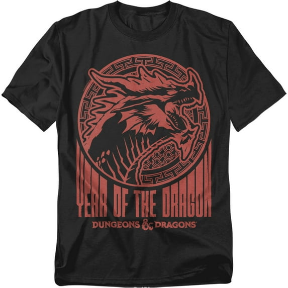 Dungeons And Dragons T-Shirt Year of The Dragon Street Red Unisex Graphic Tee For Men & Women