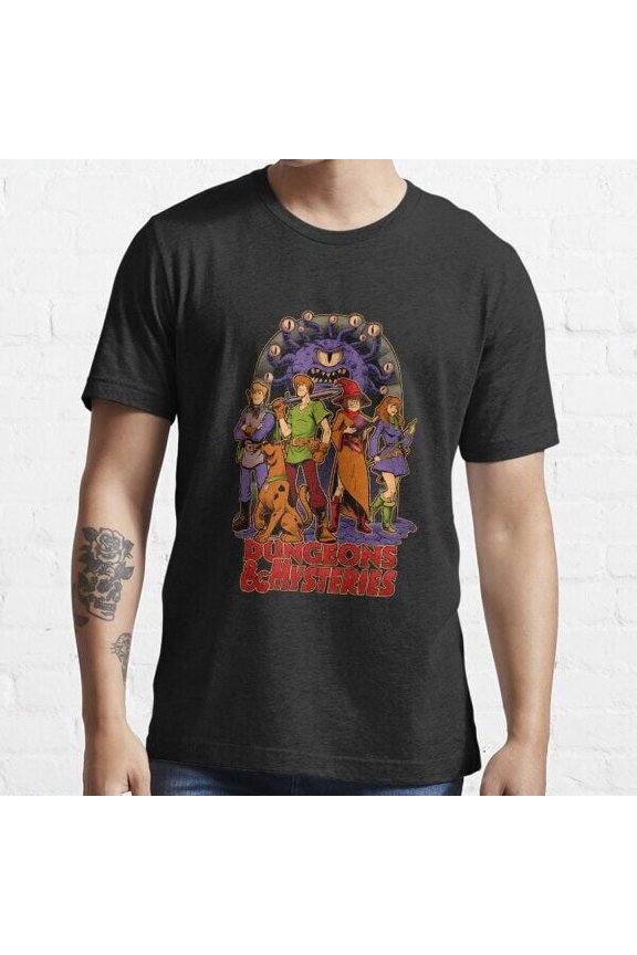 Dungeons And Mysteries, Rpg Vintage Dog Cartoon Essential T-Shirt